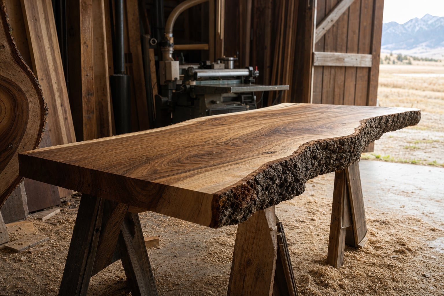 Live-Edge Slabs & Custom Milling for Montana Homes